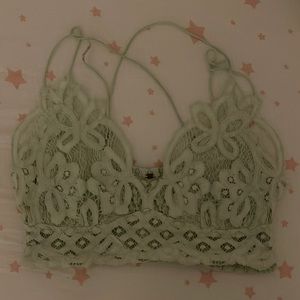Free people mint green bralette